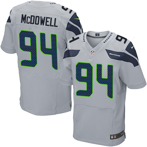 Nike Seahawks #94 Malik McDowell Grey Alternate Men's Stitched NFL Vapor Untouchable Elite Jersey